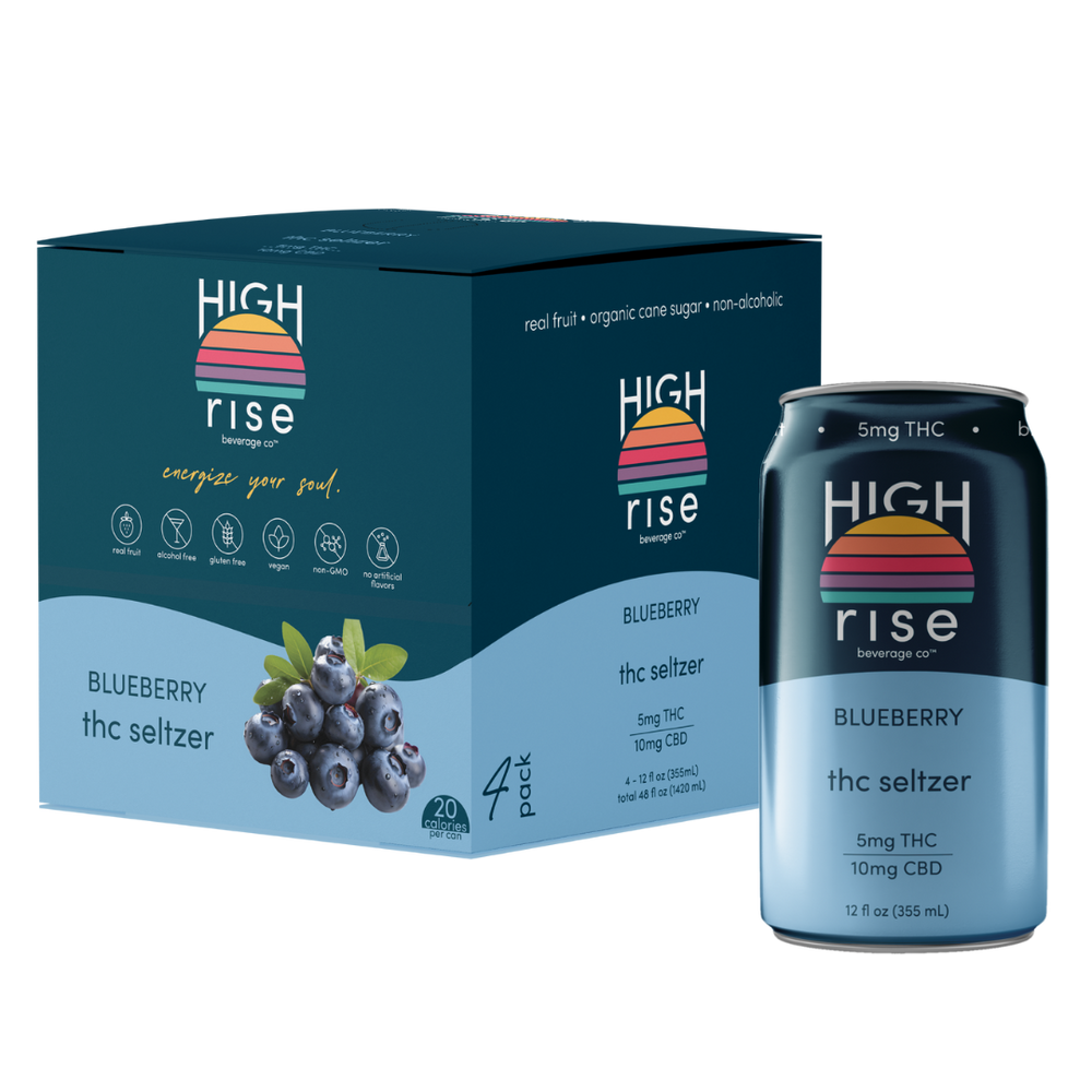 Blueberry, 5mg THC Seltzer (4-pack)