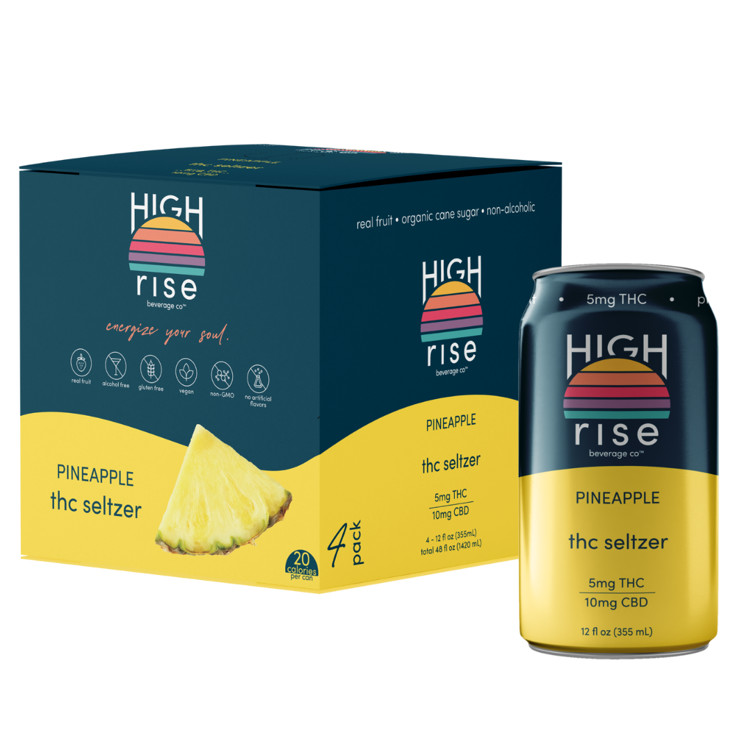 Pineapple, 5mg THC Seltzer (4-pack)