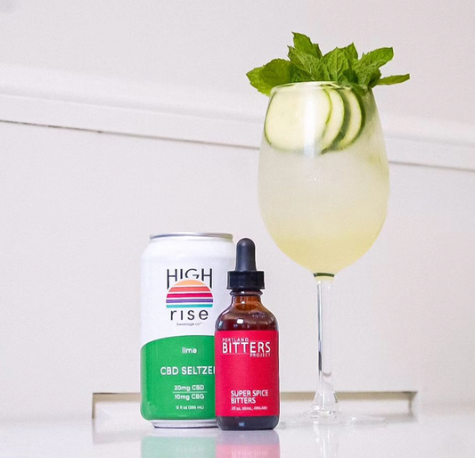 Delicious Lime Spritz CBD Mocktail.