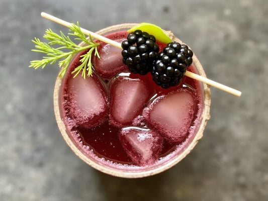 Delicious Blackberry and Chill CBD Mocktail.