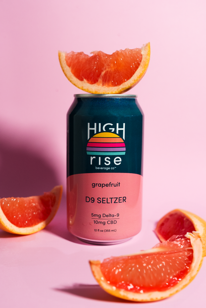 High Rise Grapefruit D9 THC Seltzer 2