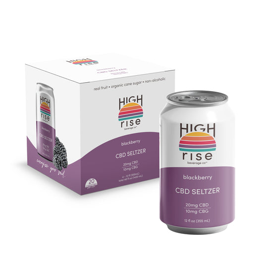 High Rise Blackberry CBD Seltzer 1