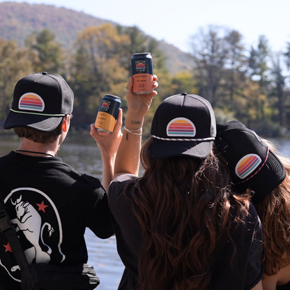 High Rise Trucker Hat, Black (OS)