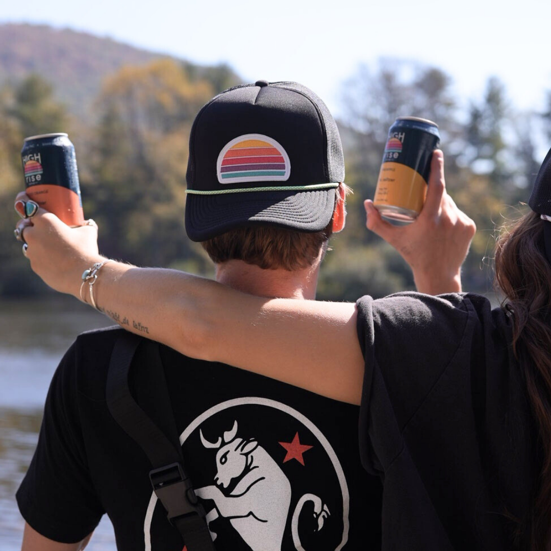 High Rise Trucker Hat, Black (OS)