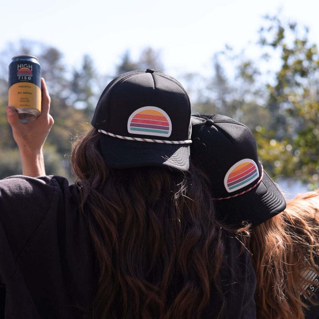 High Rise Trucker Hat, Black (OS)