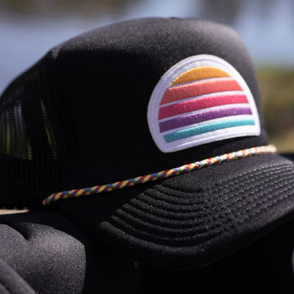 High Rise Trucker Hat, Black (OS)