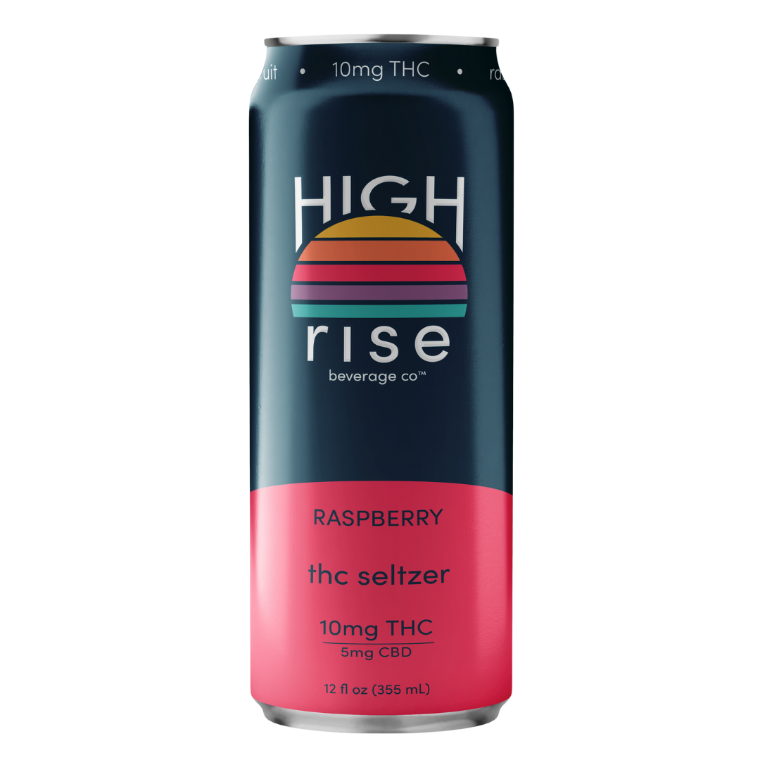 Raspberry, 10mg THC Seltzer (4-pack)