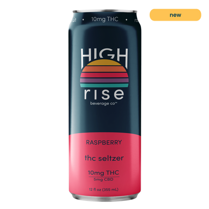 Raspberry, 10mg THC Seltzer (4-pack)