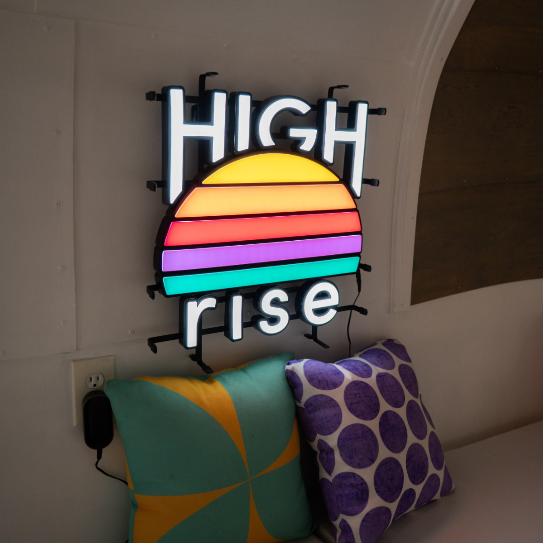 High Rise LED Neon Sign, 19.4" x 23.6"