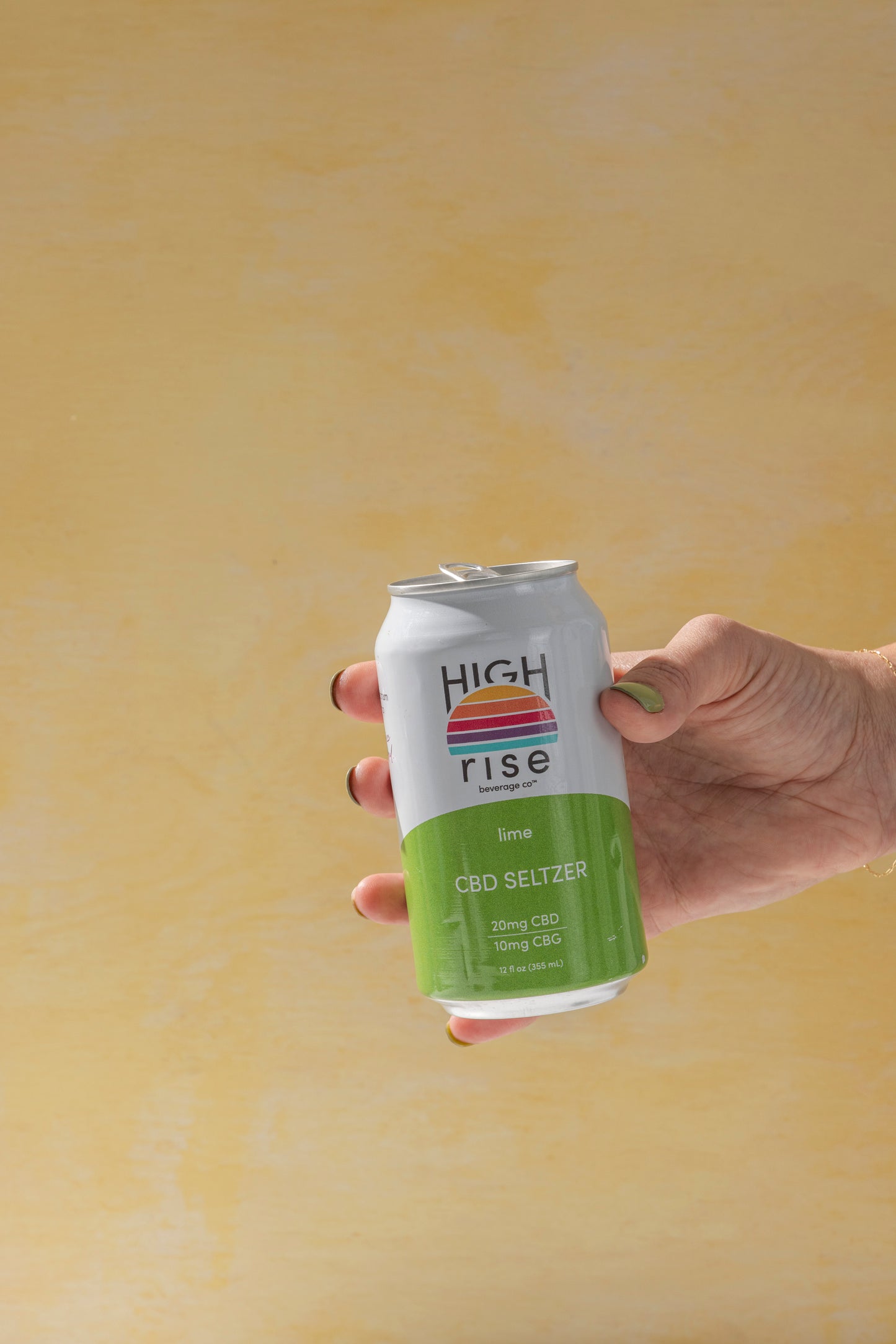 High Rise Lime CBD Seltzer 6