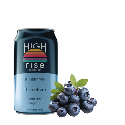 high_rise_blueberry_seltzer_3mg_thc_12oz can